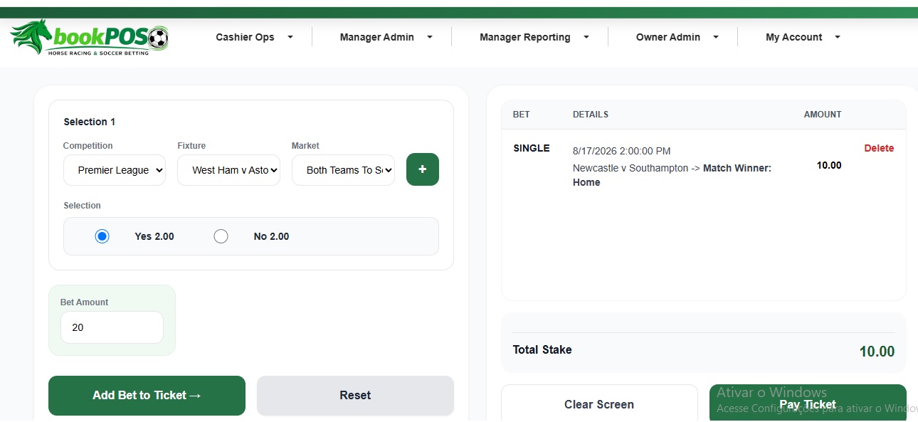 Place Soccer Bet